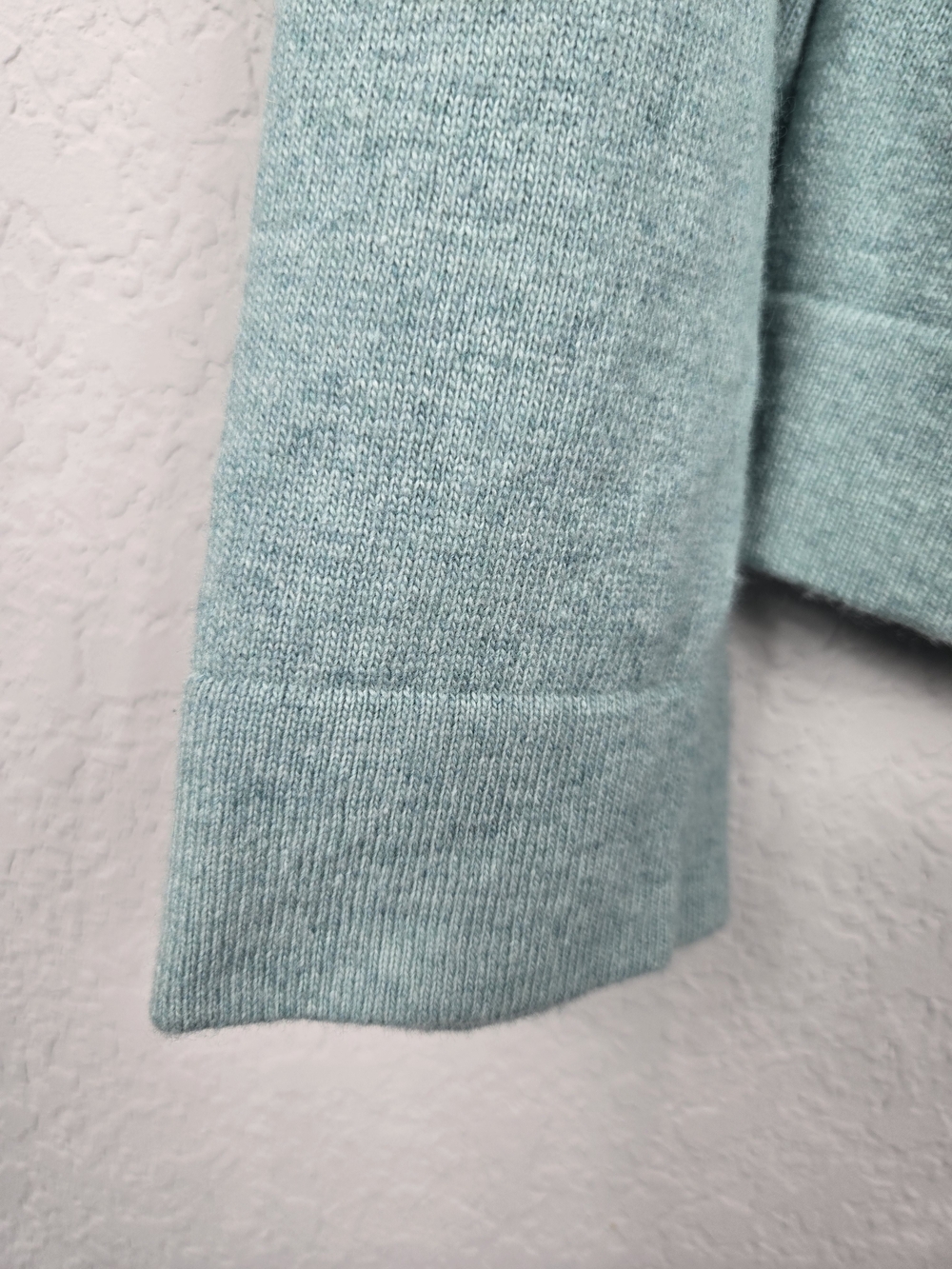 J.Crew Teddie Merino Wool Blend Sweater Mint Green Crewneck Size Large - Picture 4 of 11